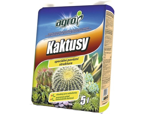 Substrát na KAKTUSY 5 L /Agro/