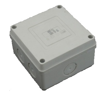 Rozvodka 6457-10, plast, so svorkou, 5p, 4mm2, sivá, 89x89x53mm, IP65