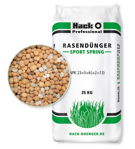 Trávnikové hnojivo SPORT SPRING 25 kg /Hack Professional/