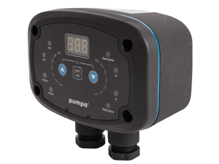 Tlakový spínač PTSD 230 V 0,5–9,0 bar, digitálny, 10 A