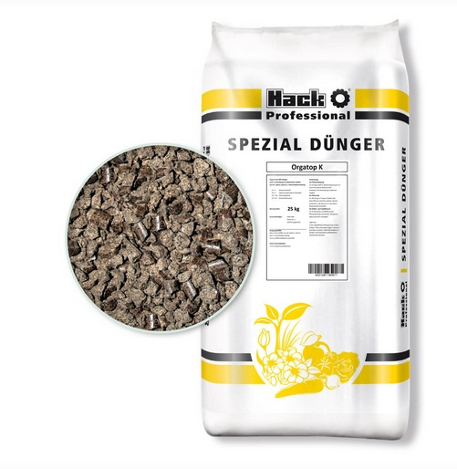 Trávnikové hnojivo ORGATOP K 25 kg /Hack Professional/