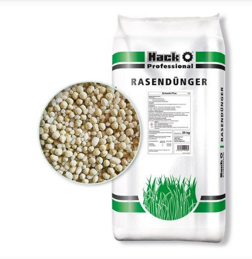 Trávnikové hnojivo SCHWEFEL PLUS / SULPHUR PLUS 25 kg /Hack Professional/