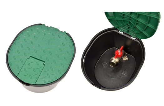 Šachta s guľovým ventilom RAIN PZCR RN15 3/4“ FF, oválna