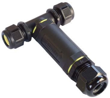 Spojka ENIKA THR.390.S3T tvaru T plus 3P svorka 3x4mm* IP68 450V 32A