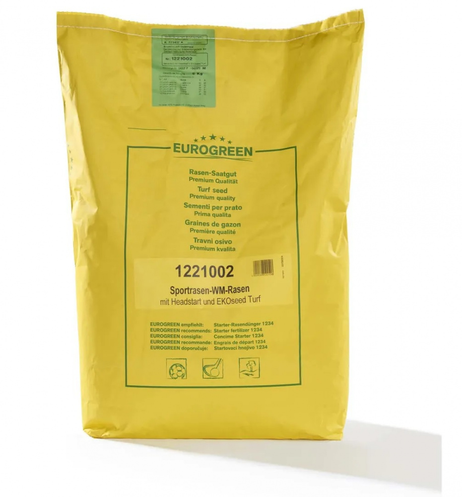 Športová trávniková zmes WM-Rasen® + ECOseed®Turf + Headstart® 10 kg /Eurogreen/