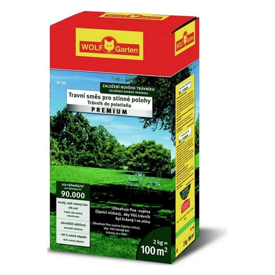 Trávne osivo WOLF SP 100 - polotieň 1 kg
