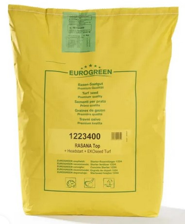 Záhradná trávniková zmes RASANA Top s Headstart® + ECOseed®Turf 10 kg /Eurogreen/